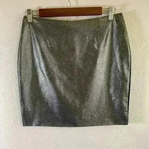 Tart Collections Silver Metallic Mini Skirt NWT Women Size XS
